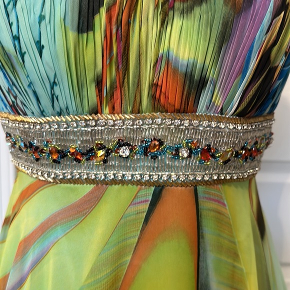 Gorgeous Chiffon Floor Length Prom Dress - Sz 3/4 - Picture 2 of 8